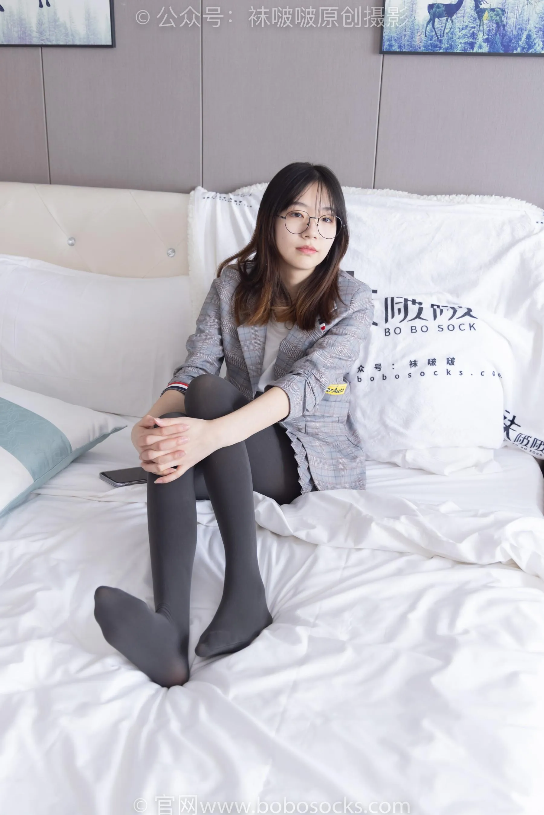 [BoBoSocks袜啵啵]NO.210 小甜豆-皮鞋、厚灰丝、ol装[23] [53P]插图9
